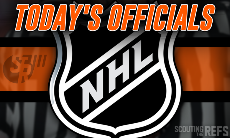 Today’s NHL Referees and Linespersons – 4/23/26