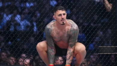 Tom Aspinall injury update: heavyweight champion returns to gym six months after eye injury