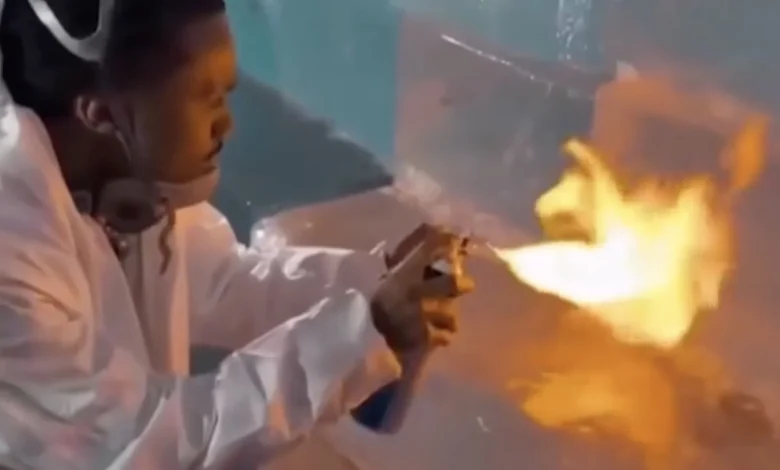 Toronto Police Intervene As Drake Fans Attack Ice Structure