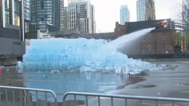 Toronto fire crews melting Drake’s ice sculpture for safety