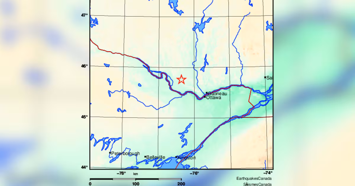 Tremblement de terre en Outaouais