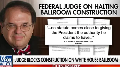 Trump responds after judge blocks White House ballroom project