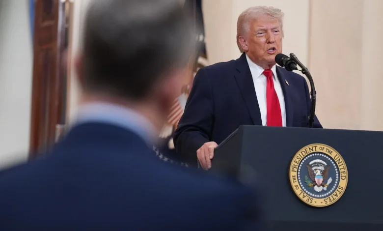 Trump says Iran war is ‘nearing completion’ as he seeks to calm economic worries