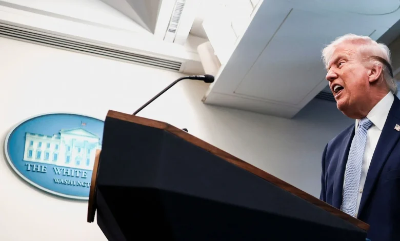 Trump says media leak on missing pilot could lead to jail time