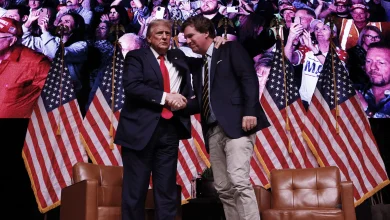Tucker Carlson’s personal ratings nosedive, as Trump slams his former ally