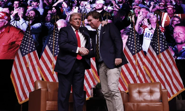 Tucker Carlson’s personal ratings nosedive, as Trump slams his former ally