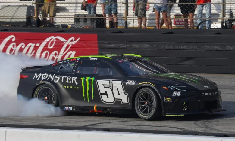 Ty Gibbs earns first NASCAR Cup victory at Bristol, beating Kyle Larson and Ryan Blaney