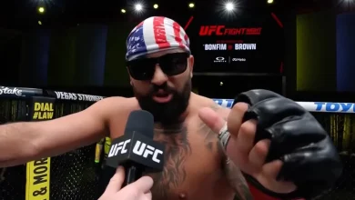 UFC 327's Josh Hokit goes wrestling heel, confronts Jiri Prochazka