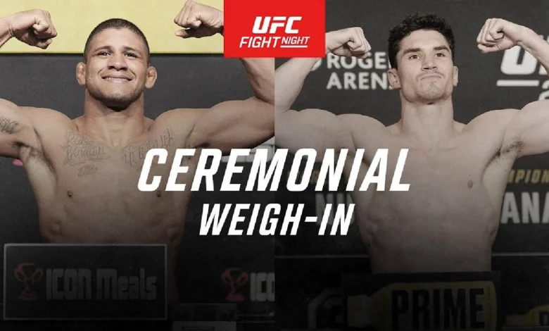 UFC Winnipeg Ceremonial Weigh-In Video
