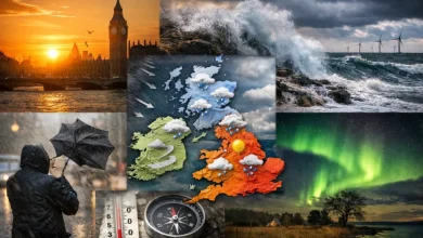 UK weather 15 April: London wind, rain and geomagnetic