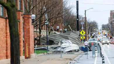 UM's Yost Arena, Veterans Memorial Park Ice Arena in Ann Arbor damaged in storms. See photos, video