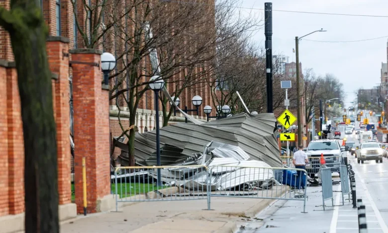 UM's Yost Arena, Veterans Memorial Park Ice Arena in Ann Arbor damaged in storms. See photos, video