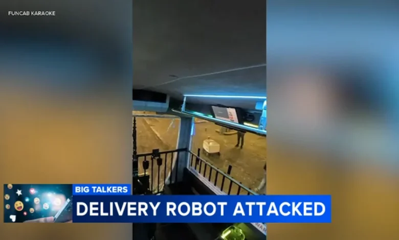 Uber Eats delivery robot gets kicked in Center City Philadelphia