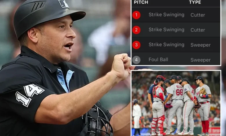 Umpire in Red Sox-Astros game admits to unbelievable balls-strikes mistake