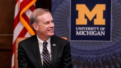 University of Michigan's new president Kent Syverud has brain cancer
