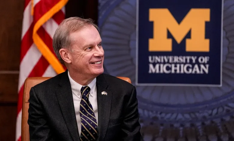 University of Michigan's new president Kent Syverud has brain cancer