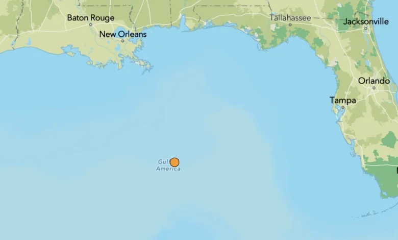 Unusual earthquake reported in the Gulf, hundreds of miles away from Louisiana’s coastline