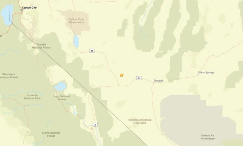 Update: Seismic activity on April 12 - 2.6 magnitude earthquake near Mina, NV recorded
