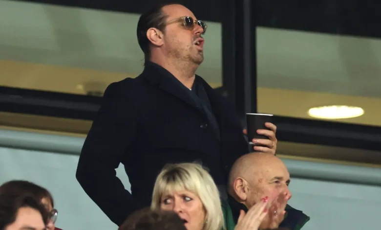 VIDEO: Danny Dyer joins in with X-rated West Ham fan chant about his daughter Dani before watching son-in-law Jarrod Bowen miss penalty in FA Cup shootout loss to Leeds