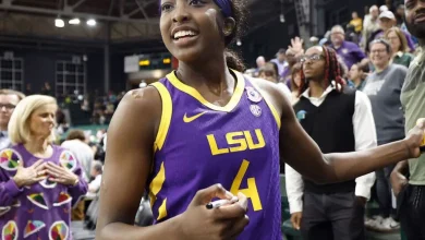 Valkyries select LSU star Johnson with 8th pick in WNBA draft