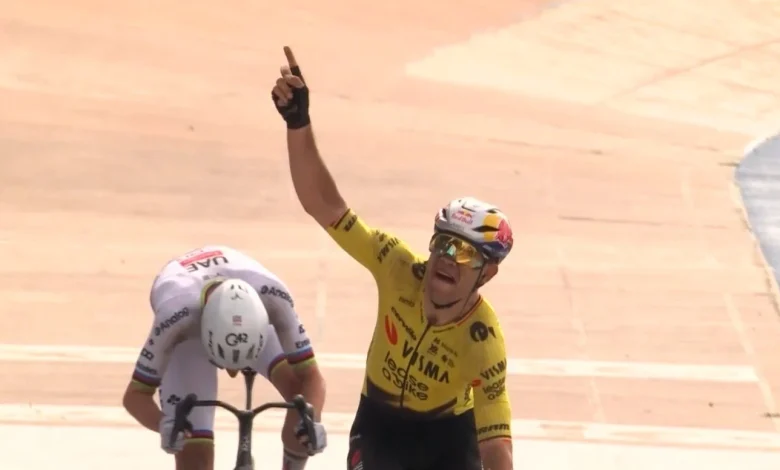 Van Aert and Pogačar go toe to toe at Paris-Roubaix