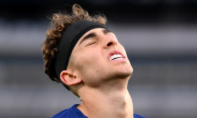 Video: Barcelona gem Fermin Lopez suffers scary knock on his face by Atletico GK Musso