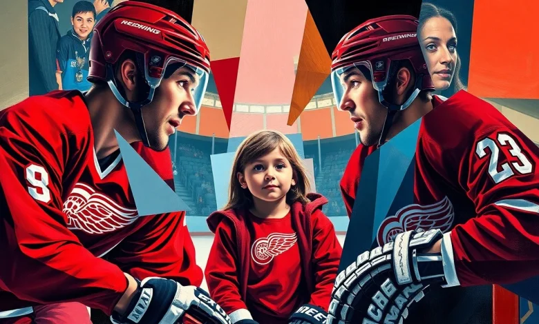 Viral Red Wings Photo Reunites Dylan Larkin, Steve Ott, and Lylah Almas After 10 Years