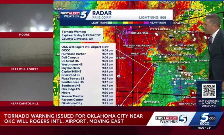 WATCH LIVE: Tornado warnings issued, severe storms approaching OKC metro