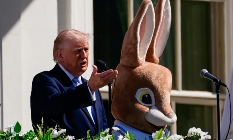 WATCH: Trump sends warning to Iran at White House Easter Egg Roll