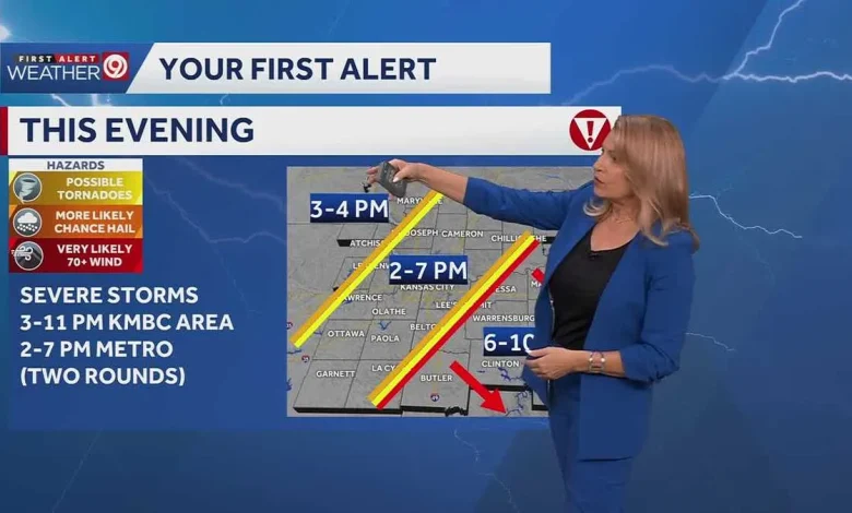WEATHER BLOG: New data shows updated timeline for Kansas City's severe thunderstorms Friday
