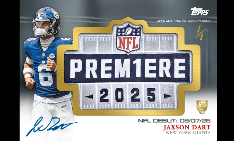 Want Jaxson Dart's uniform patch? 2025 Topps Chrome Football set includes pieces of history
