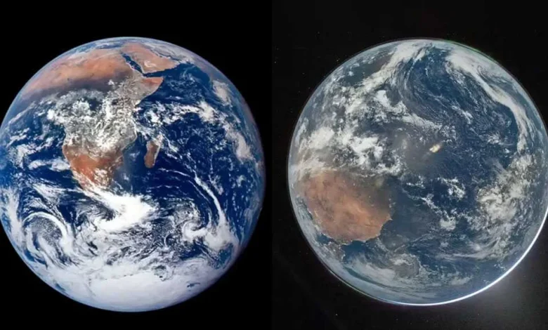 Why do Earth's colors appear muted in new photos from Artemis II?