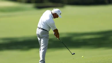 Why does Fred Couples uses a yellow ball at the Masters in 2026?