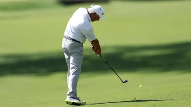 Why is Fred Couples using a yellow ball at the Masters in 2026?
