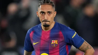 Why isn’t Raphinha playing for Barcelona vs. Atletico Madrid in the UEFA Champions League clash?