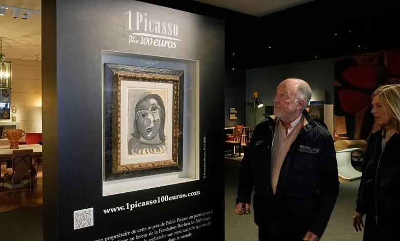 Win a Picasso for €100: Paris raffle aims to raise millions for Alzheimer’s research