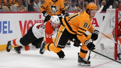 ‘You’re not going to back down’: Penguins' Kindel unfazed by playoff chaos