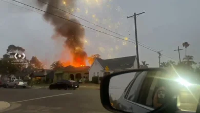 1 dead after garage fire, fireworks explosions caught on video at home in South LA's Jefferson Park, LAFD says