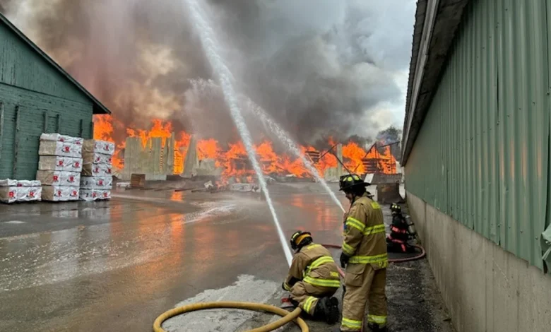 1 firefighter dead after explosion at Searsmont mill fire