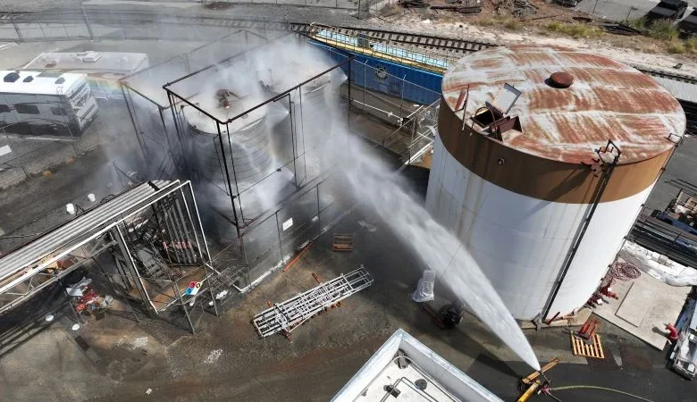 40,000 residents under evacuation orders in Southern California as tank containing toxic chemical at risk of explosion