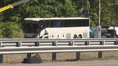 5 dead, 34 injured after bus strikes several vehicles on I-95 in Stafford County