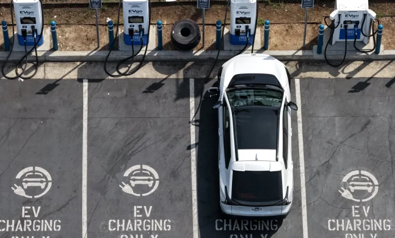 A giant treadmill in a freezer: How AAA tests the winter range of EVs : NPR