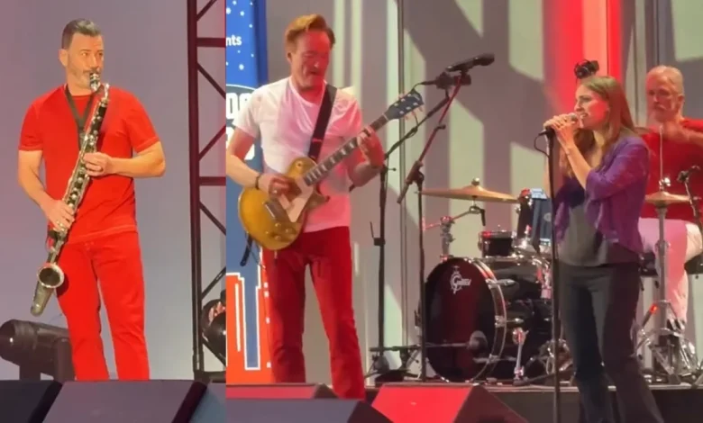 Abbey Romeo Performs White Stripes with Late Night Icons at Night of Too Many Stars