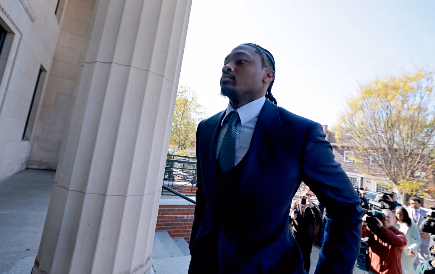 Accuser takes stand in Stefon Diggs assault trial in Dedham