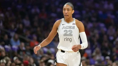A’ja Wilson gets another double-double as Aces rout Sun
