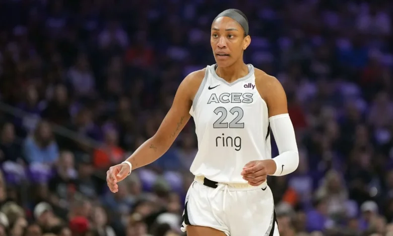 A’ja Wilson gets another double-double as Aces rout Sun