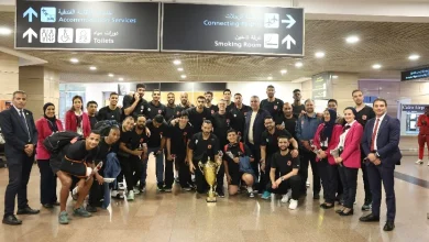 Al Ahly men’s volleyball team returns to Cairo with African Club Championship title