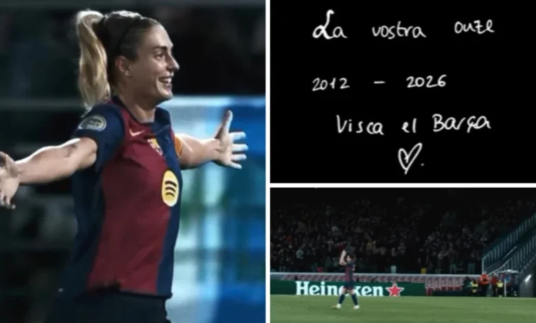 Alexia Putellas dice adiós al Barcelona: "Siempre seré una culé más"