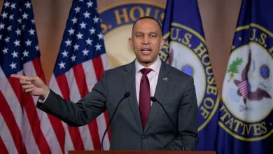 All-caps Trump demands that ‘lunatic’ Democratic leader be charged over correspondents’ dinner shooting