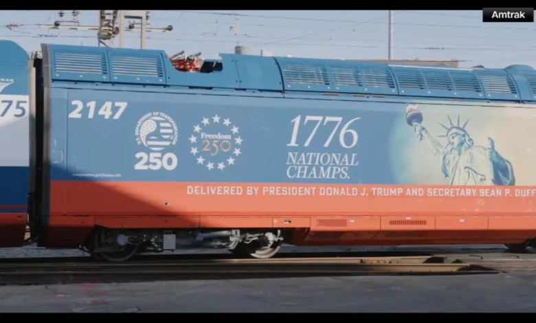 Amtrak's Freedom 250 Acela train makes inaugural ride from Washington DC to Philadelphia